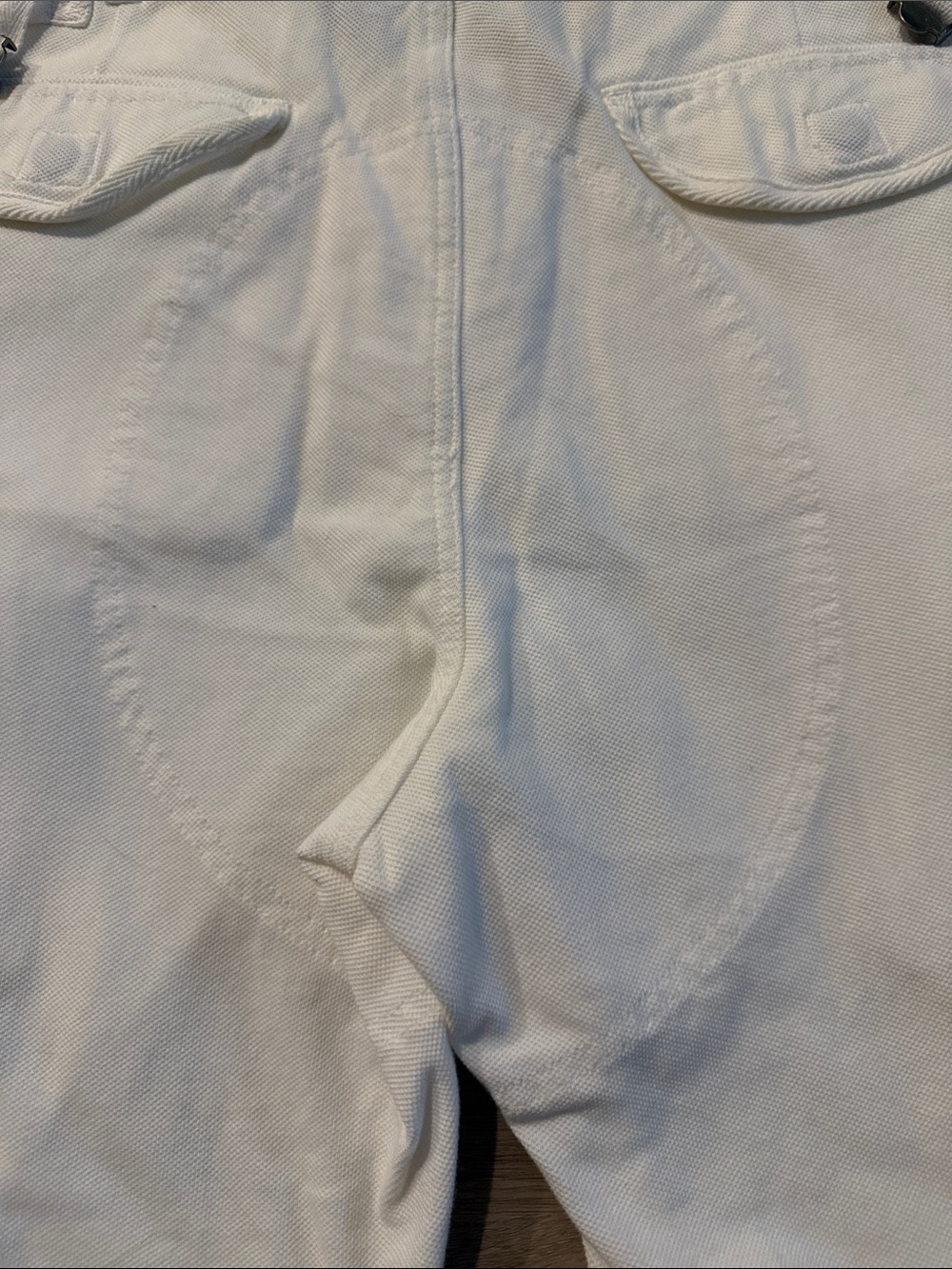 Vintage/Y2K Men’s Polo Off-White Cargo Shorts Sz M - Picture 12 of 12